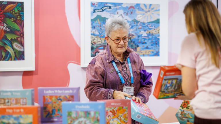 Retailer at PieceHouse stand