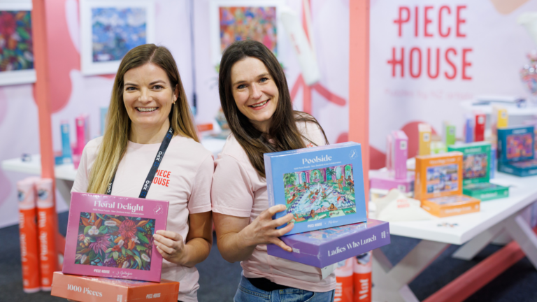 Sophie and Rewa at their Spring Gift Fair stand